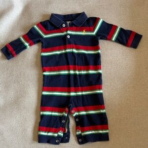 Ralph Lauren - Baby Striped Polo Coverall